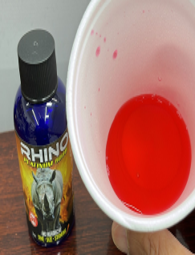 RHINO PLATINUM 8000 BLUE BOTTLE LIQUID SHOTS 12/ DISPLAY